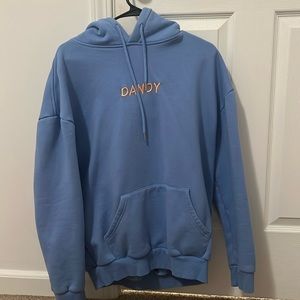 Dandy Worldwide “Lets Watch the Sunset” Hoodie in Blue, size Medium